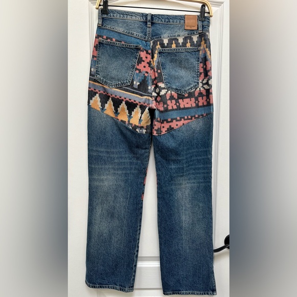 Free People Rocky Mountain Patchwork Unique Jeans Women’s Size 28 - Picture 13 of 15